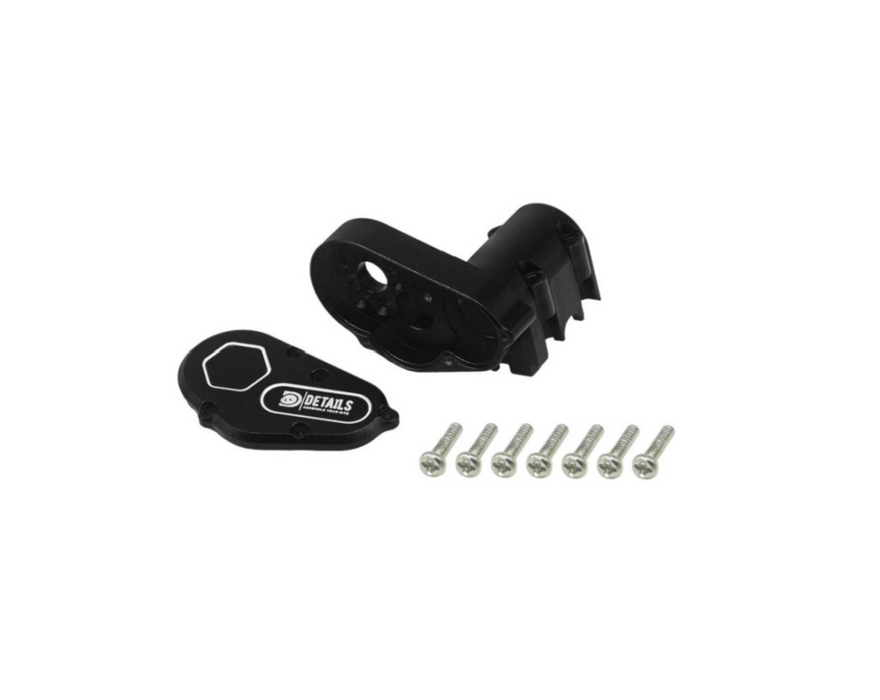 SCX-30 Aluminum gear box with cover Black