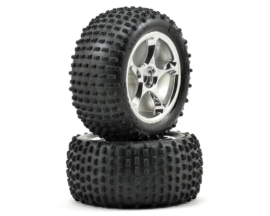 Tires & wheels, assembled (Tracer 2.2' chrome wheels, Alias 2.2' tires) (2) (Bandit rear, soft compound with foam inserts)