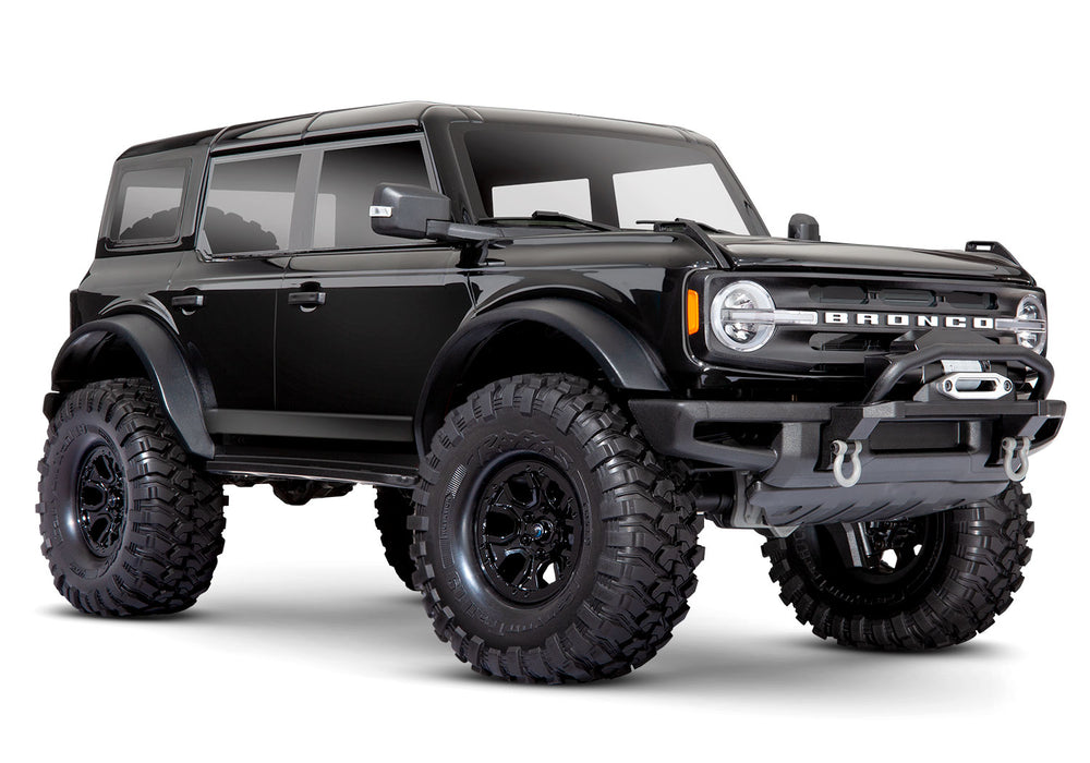TRX-4® Scale and Trail™ Crawler with 2021 Ford Bronco Body:  4WD Electric Truck with TQi Traxxas Link™ Enabled 2.4GHz Radio System Black