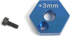 Front Axle Hex Spacer +3mm Offset
