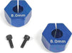 12mm Clamping Hex for 5mm Axle, 8mm Offset (pr)