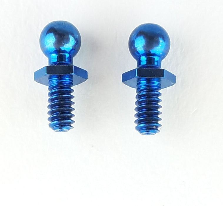 4-40 Short Hex Ball Stud Blue Titanium (2)