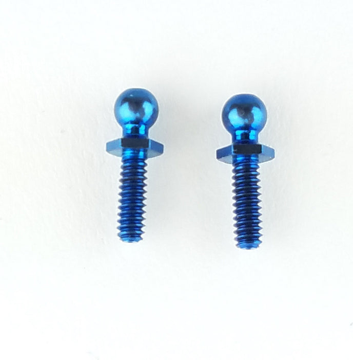 4-40 Long Hex Ball Stud Blue Titanium (2)