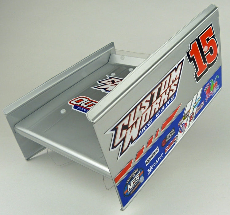 Flat 7"X7" Sprint Top Wing W/Mounts