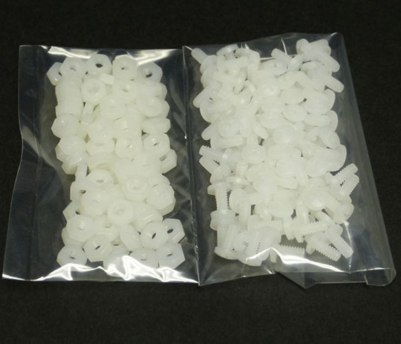 Nylon Screws And Nuts (100 Ea.)