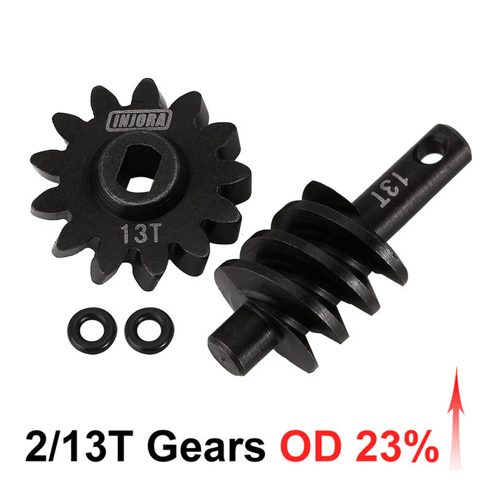 Overdrive Worm Gears SCX24 (2/13T Gears (Overdrive 23%)