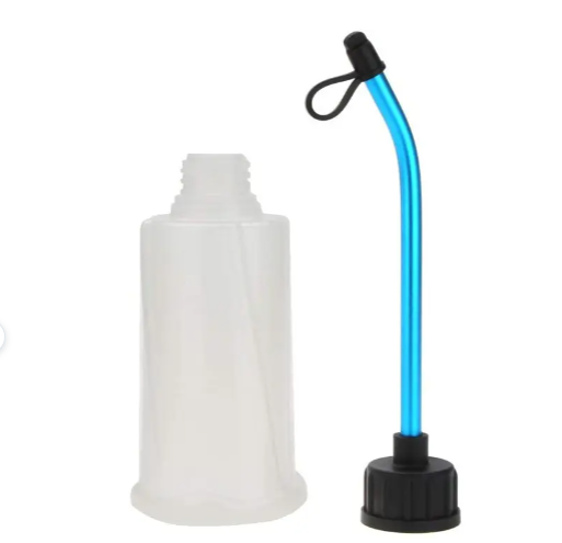 Plastic 250cc Fuel Filler Clear Bottle w/ Attached Cap for 1/10 & 1/8 Nitro