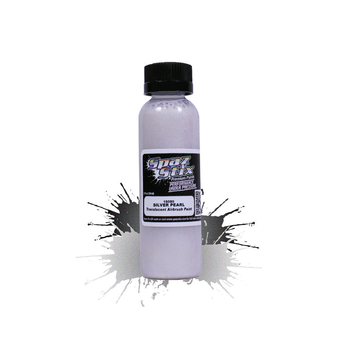 Silver Pearl AIRBRUSH Ready Paint  2OZ  Bottle