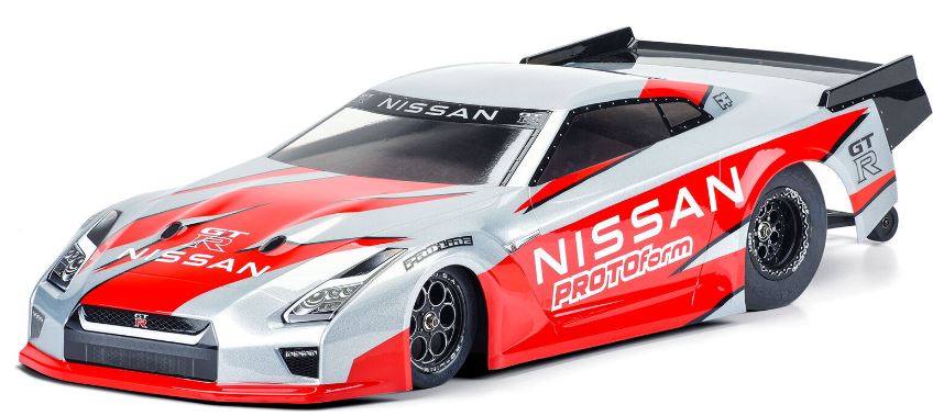 1/10 Nissan GT-R R35 Clear Body: Losi 22S Drag Car