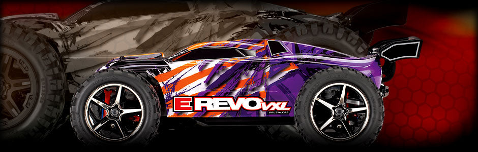 E-Revo® VXL: 1/16-Scale 4WD Racing Monster Truck with TQi Traxxas Link™ Enabled 2.4GHz Radio System & Traxxas Stability Management (TSM)®
