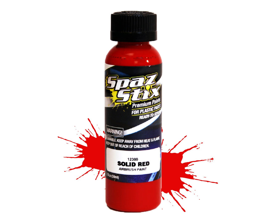 Solid Red Airbrush Ready Paint, 2oz Bottle