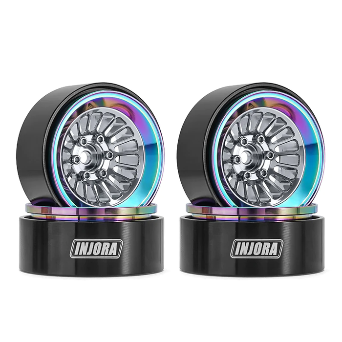 Turbine 1.3" CNC Aluminium Beadlock Wheels For 1/24 1/18 RC Crawler (W1303)