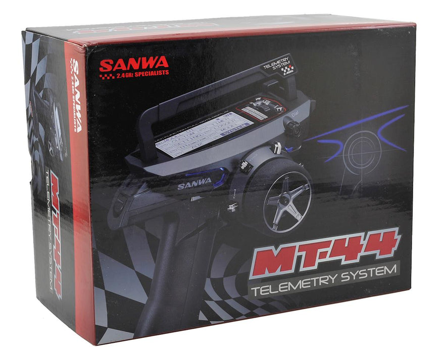 Sanwa/Airtronics MT-44 FH4T/FH3 4-Channel 2.4GHz Radio System w/RX-482 Receiver
