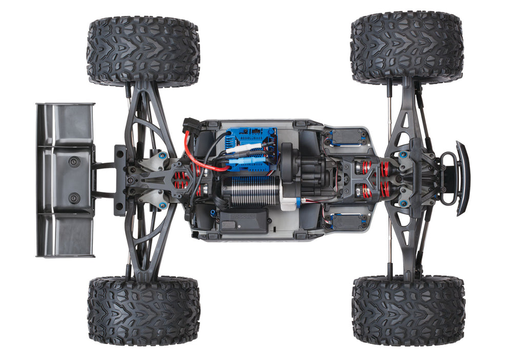 E-Revo® VXL Brushless:  1/10 Scale 4WD Brushless Electric Monster Truck with TQi 2.4GHz Traxxas Link™ Enabled Radio System and Traxxas Stability Management (TSM)®