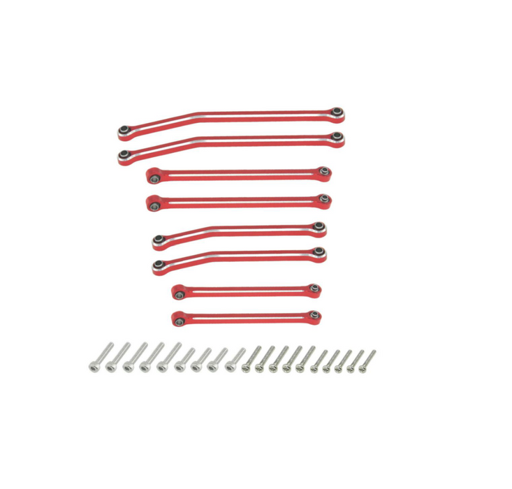 Aluminum Link for SCX30  8pcs/set RED