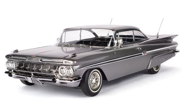 1:10 1959 CHEVROLET IMPALA HOPPING LOWRIDER TITANIUM
