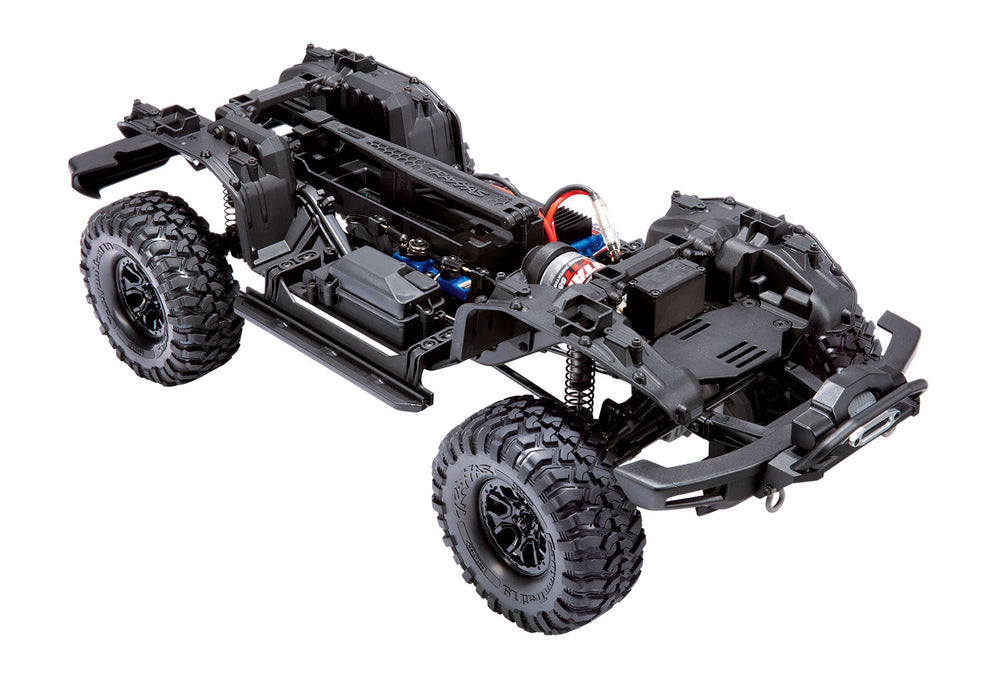 TRX-4® Scale and Trail™ Crawler with 2021 Ford Bronco Body:  4WD Electric Truck with TQi Traxxas Link™ Enabled 2.4GHz Radio System Black