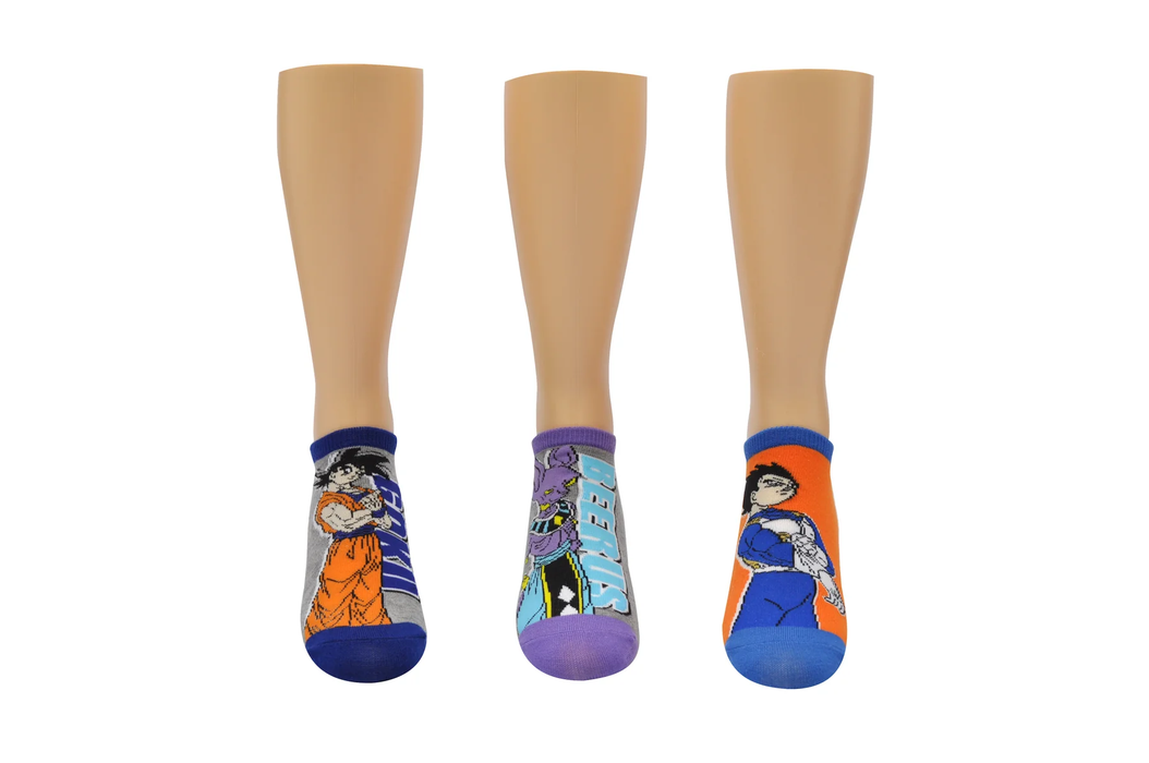 Dragon Ball Super 3 Pair Pack Lowcut Socks