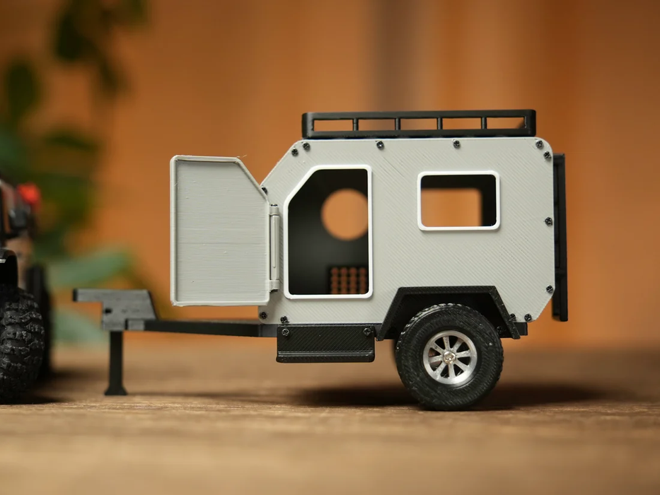 Outdoor RV Camping Trailer for SCX30 Jeep, K10, Bronco & Tacoma – Scale RC Adventure Camper