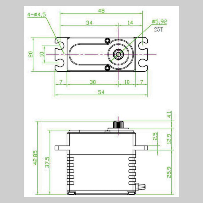 RAW 500HD Servo, Programmable