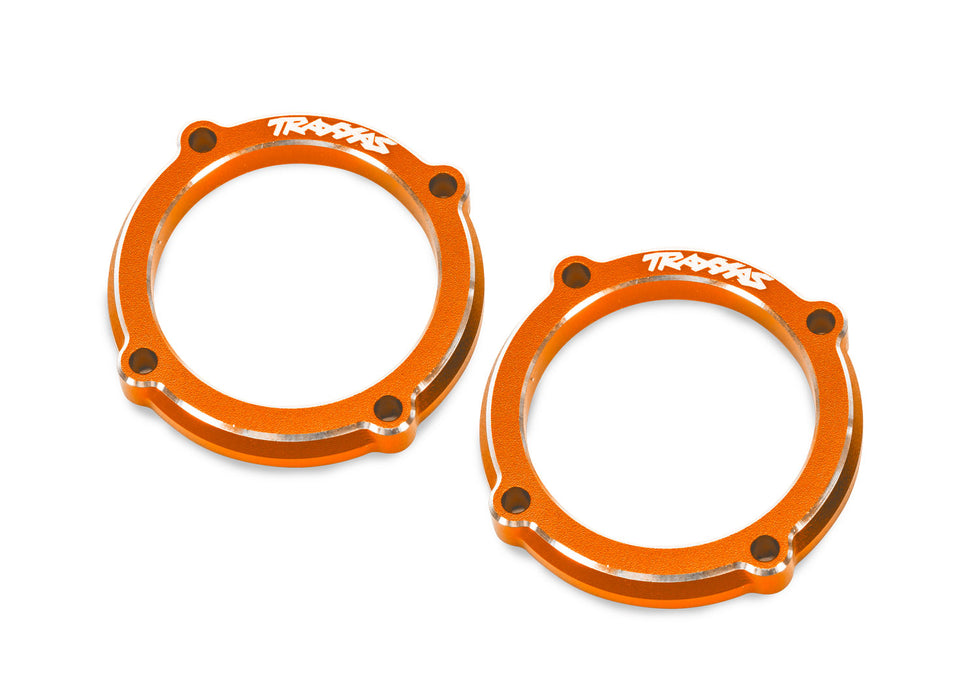 Orange Aluminum LED Light Pod Retainers (2)