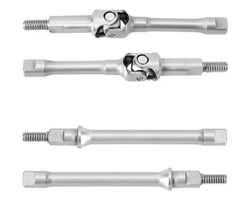 Injora Axial SCX30 Stainless Steel Front CVD & Rear Axle Shafts Set