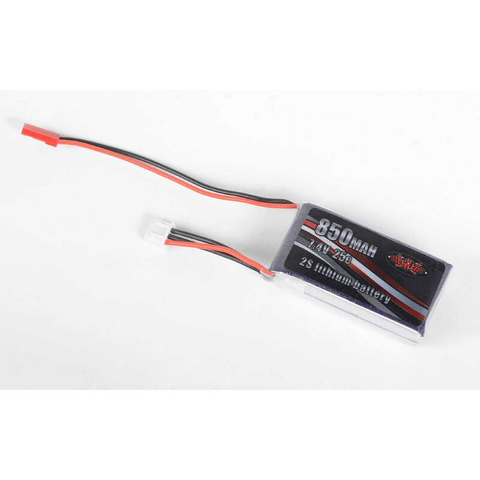 7.4V 850mAh 2S LiPo Battery with Balance Plug: JST