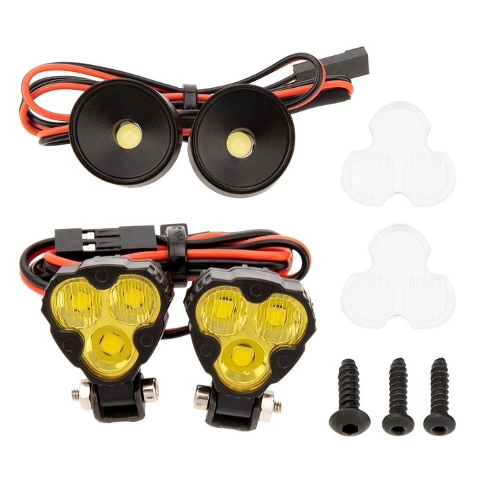 MEUS Racing RC LED Headlight Hood Spotlight For 1/10 Vanquish H10 Optic Upgrade Parts