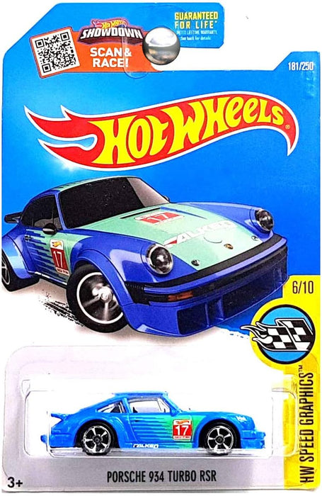 Hot Wheels 2016 HW Speed Graphics Porsche 934 Turbo RSR 181/250, Blue