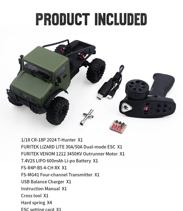FURITEK HOBBY PLUS CR-18P 2024 T-HUNTER (MATTE GREEN)