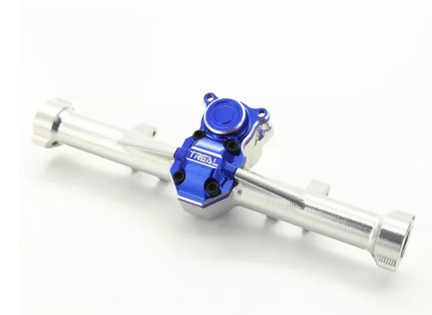 Treal SCX24 Rear Axle Housings Aluminum 7075 Diff Housing for Axial SCX24 Deadbolt C10 Jeep Betty Gladiator Color: Silver-Blue