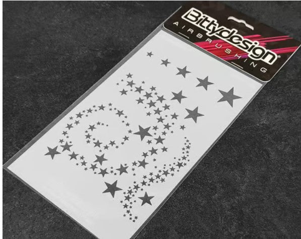 Bittydesign Vinyl Paint Stencil (Stars V2)