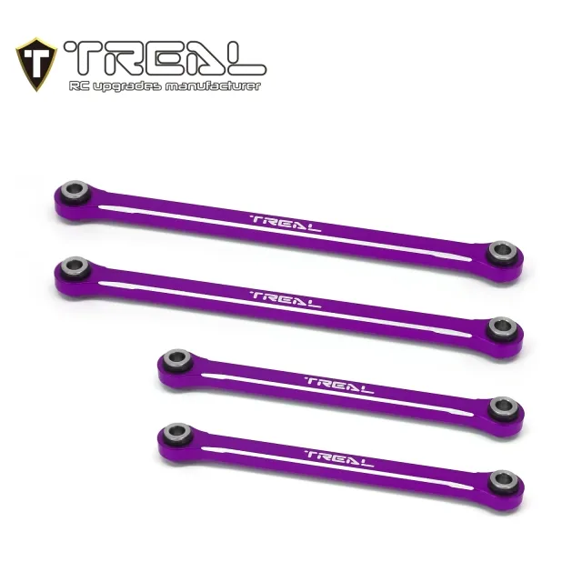 TRX4M Lower Links Set (4pcs) Aluminum 7075 Lower Chassis 4-Links (Purple)