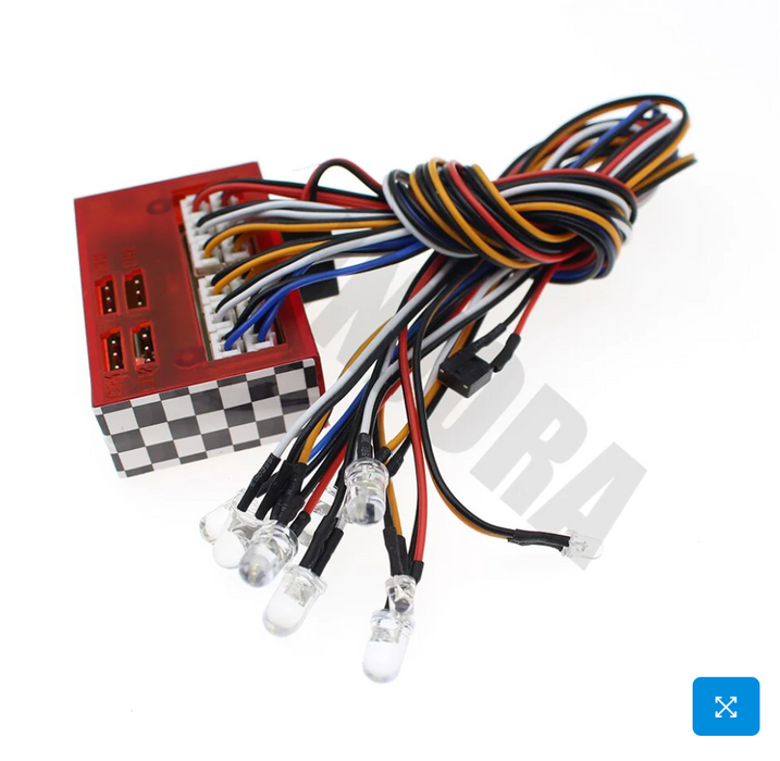 Smart 12 LED Flashing Lights C2100000056927ontrol System Group For 1/10 RC Car