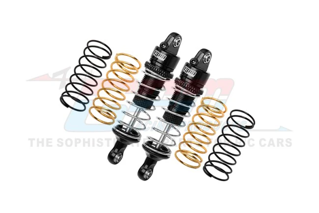 7075 ALLOY FRONT/REAR ADJUSTABLE SPRING SHOCK 58MM BLACK ( ARA330806)