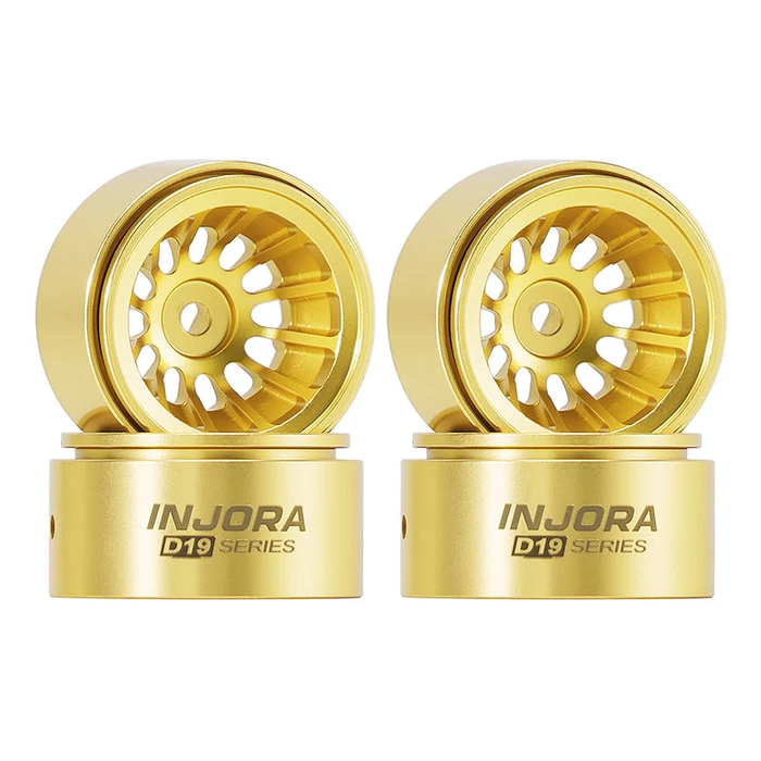 INJORA 0.7" D19 Deep Dish Brass Wheels for 1/30 SCX30 (W7015)