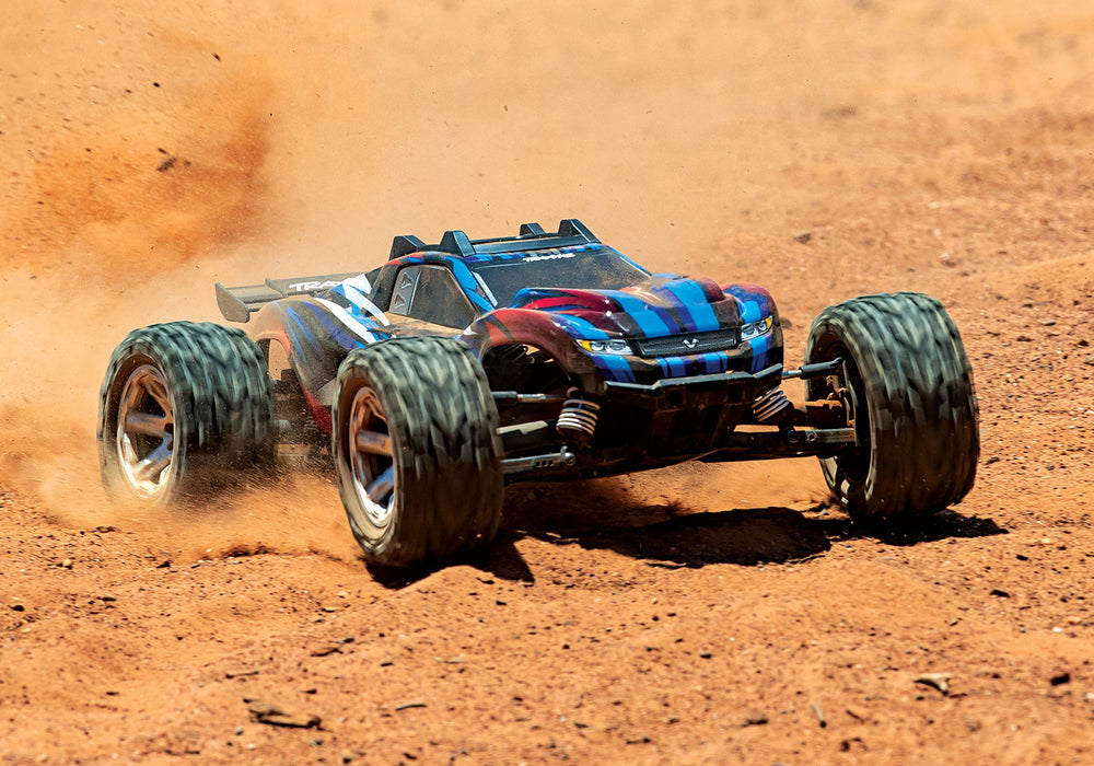 Rustler® 4X4 VXL:  1/10 Scale Stadium Truck with TQi Traxxas Link™ Enabled 2.4GHz Radio System & Traxxas Stability Management (TSM)®