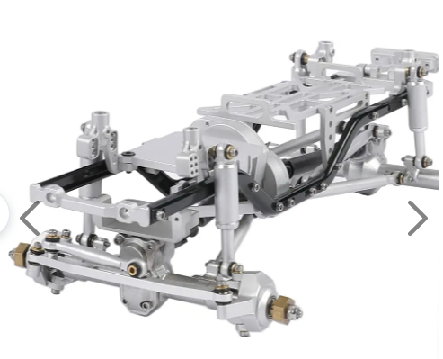 Complete Alloy Conversion Kit w/ 133 Wheelbase for 1/24 SCX24 Deadbolt Crawler