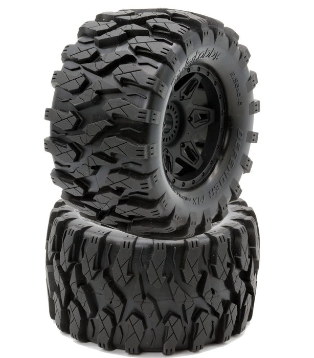 Defender MX Belted All Terrain Tires Mounted 17mm FOR Traxxas Maxx