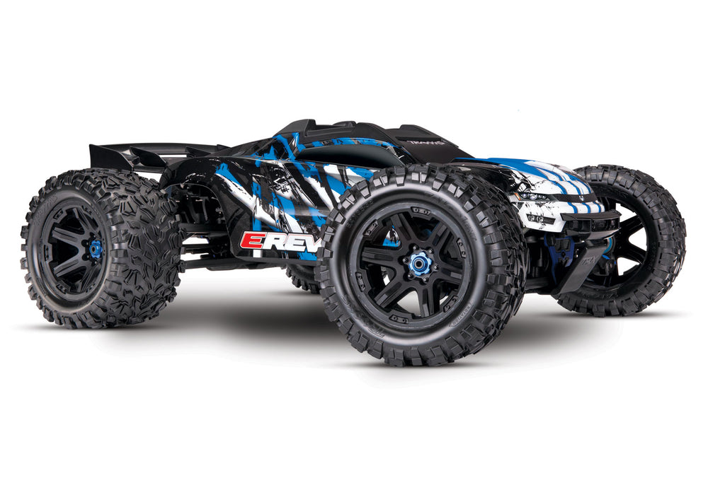 E-Revo® VXL Brushless:  1/10 Scale 4WD Brushless Electric Monster Truck with TQi 2.4GHz Traxxas Link™ Enabled Radio System and Traxxas Stability Management (TSM)®