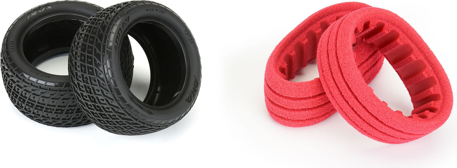 1/10 Array Super Soft Long Wear Rear 2.2" Dirt Oval Tires (2)