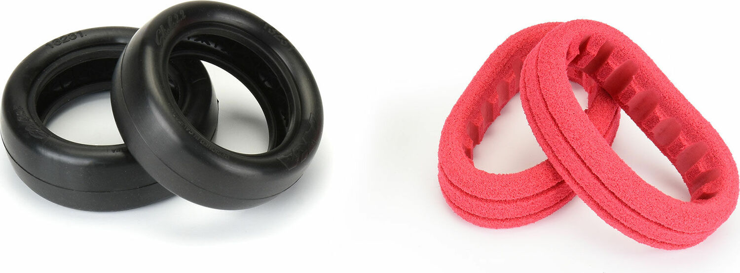 1/10 Slicks Clay 2WD Front 2.2" Off-Road Buggy Tires (2)