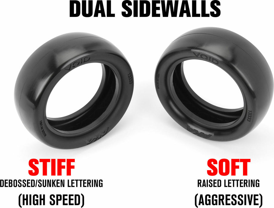 1/10 Void Super Soft Long Wear 2WD/4WD Front 2.2" Buggy Tires (2)