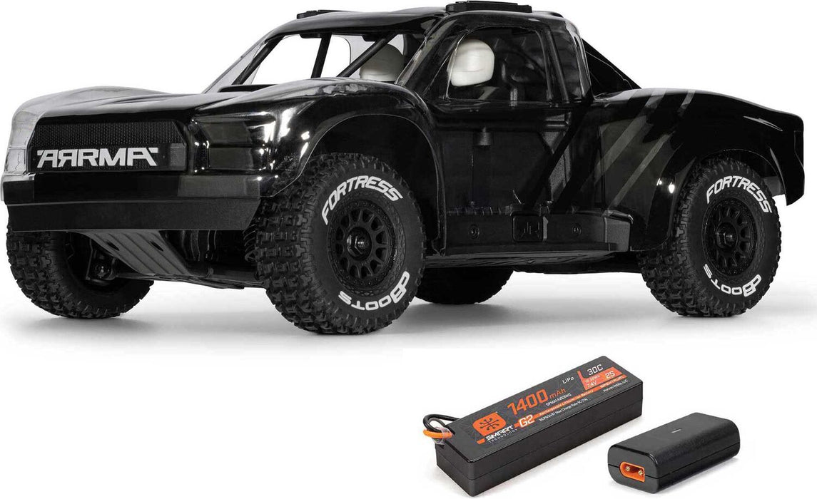 1/16 MOJAVE GROM 4X4 RTA KIT Brushed Desert Truck (Battery & Charger Included), Clear/Black