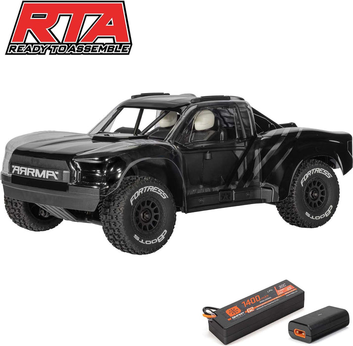 1/16 MOJAVE GROM 4X4 RTA KIT Brushed Desert Truck (Battery & Charger Included), Clear/Black