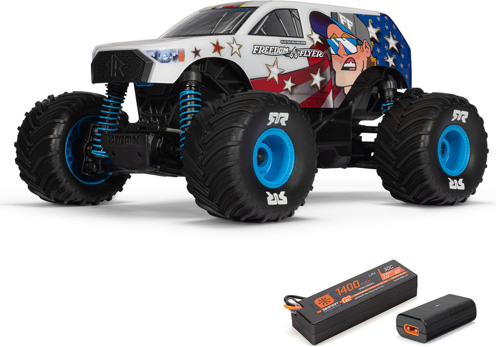 1/16 FREEDOM FLYER GROM 4X4 RTR Brushed Monster Truck (Battery & Charger Included), White
