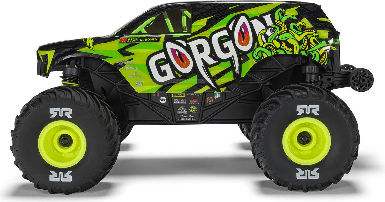 1/16 GORGON GROM 4X4 RTR Brushed Monster Truck (Battery & Charger Included), Yellow