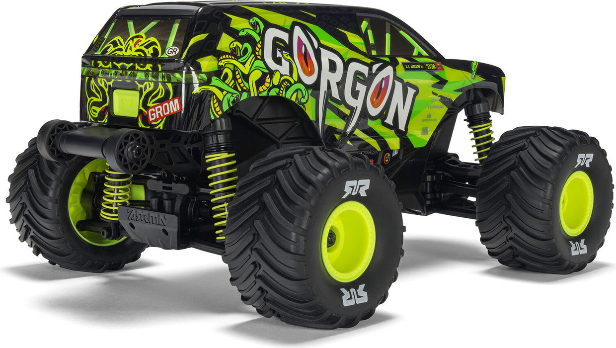 1/16 GORGON GROM 4X4 RTR Brushed Monster Truck (Battery & Charger Included), Yellow