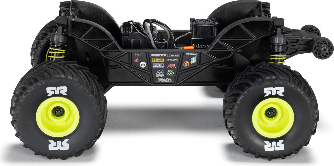 1/16 GORGON GROM 4X4 RTR Brushed Monster Truck (Battery & Charger Included), Yellow
