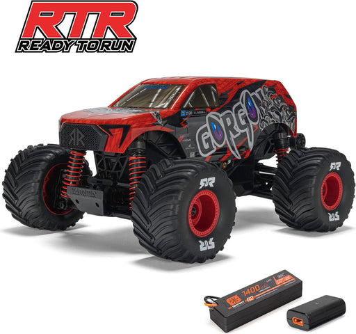 1/16 GORGON GROM 4X4 RTR Brushed Monster Truck (Battery & Charger Included), Red